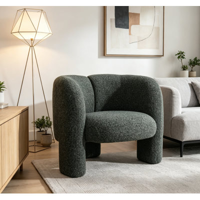 Chaise d'appoint avec pieds robustes et assise moelleuse