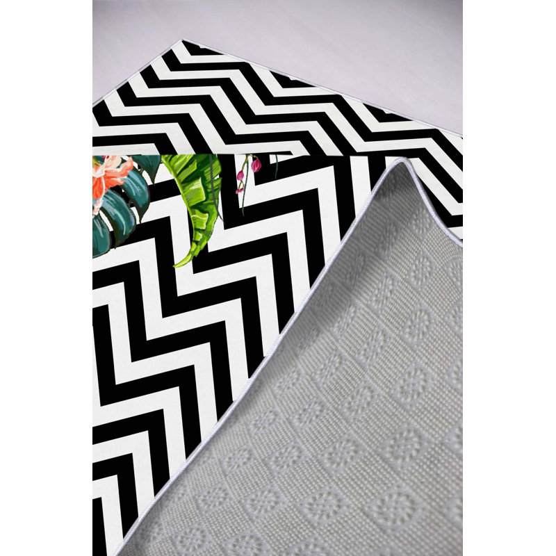 Premium Woven Area Rug, 5.2 x 7.5 Feet, 100% Polyester, Antibacterial, Non-Slip PVC Underside | 3D Digital Printed Design, 0.3 in Pile Height | Machine Washable, Ideal for Living Room & Bedroom Decor