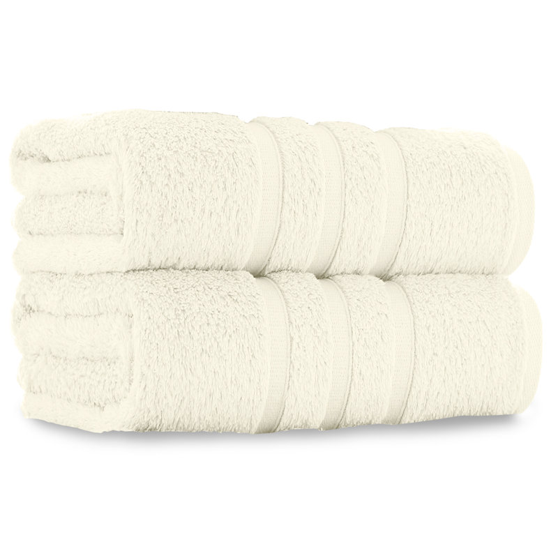 Zero 2 Piece Bath Towel Same-Size Bale, Cream, Bath Towel - 2 Pack