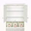 Armoire de rangement pour salle de bain, armoires à pharmacie pour salle de bain avec miroir, 2 portes, 2 tablettes réglables + 3 paniers de rangement en bois de style mural pour salle de bain