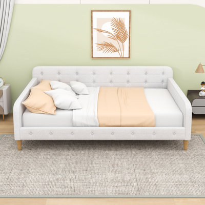Queen Upholstered Daybed with Support Legs