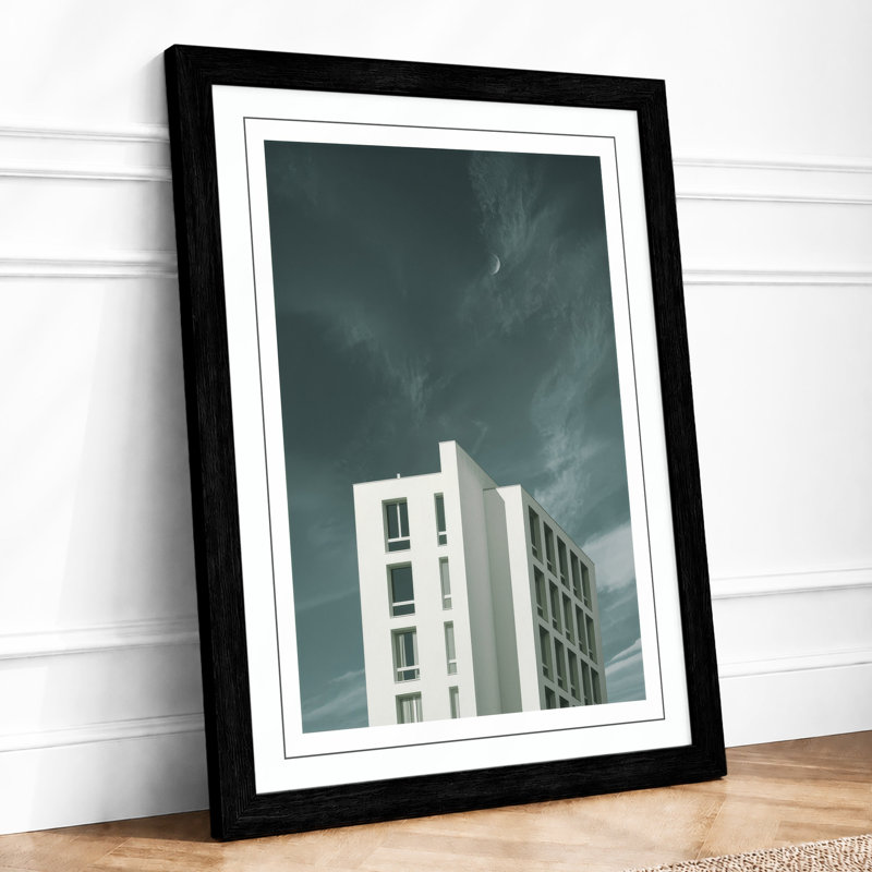 Vertical Architecture Industrial - Print, Black, A3 - 42.0 x 29.7 cm