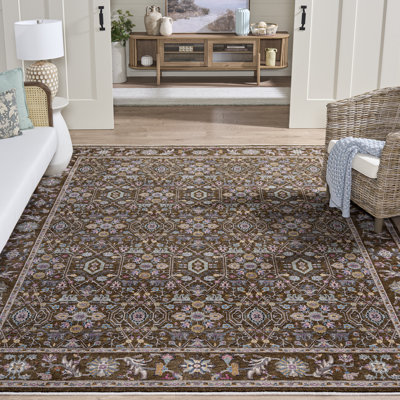 Tapis 242 brun / bleu