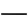 12" x 0.75" Granite Pencil Liner Tile Trim in Black