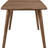 Graceful Natural Walnut Rectangular Mid-century Modern Dining Table For Everyday Use Home