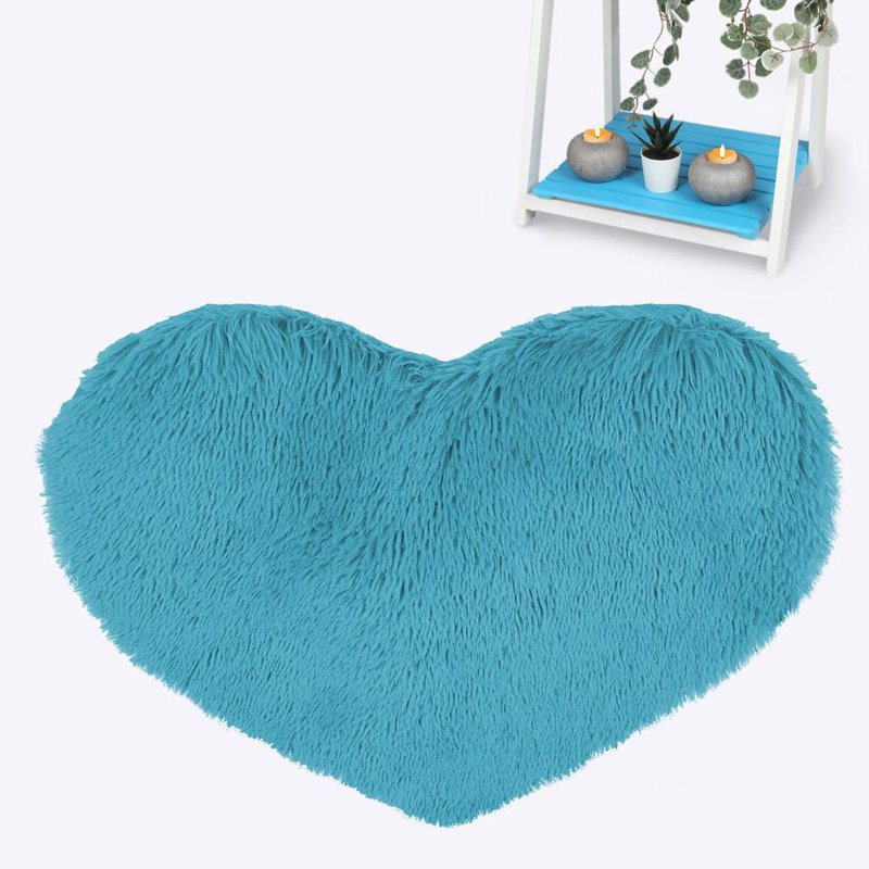 Zawacki Solid Colour Faux Fur 65cm X 65cm Area Rug