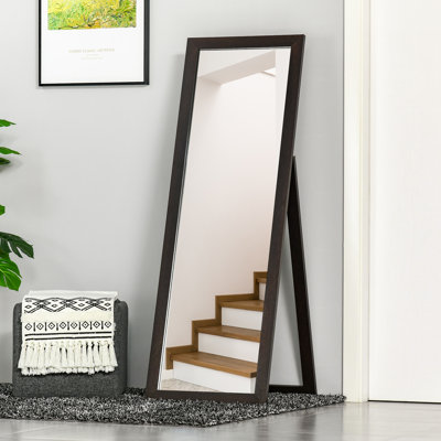 Miroir sur pied pleine longueur, miroir sur pied lincya pour salon, chambre à coucher