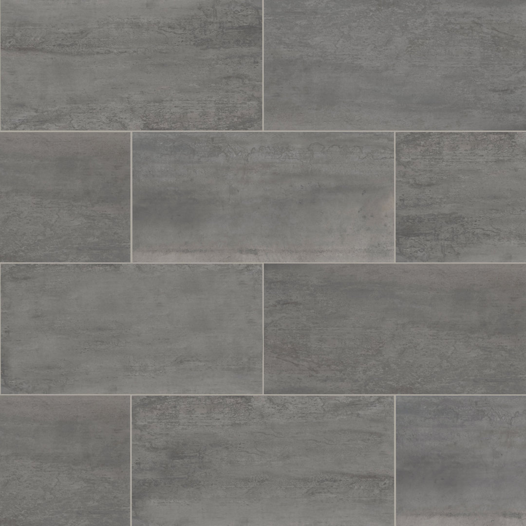 Vante 24 in. x 48 in. Matte Porcelain Metal Look Floor and Wall Tile Ackland 