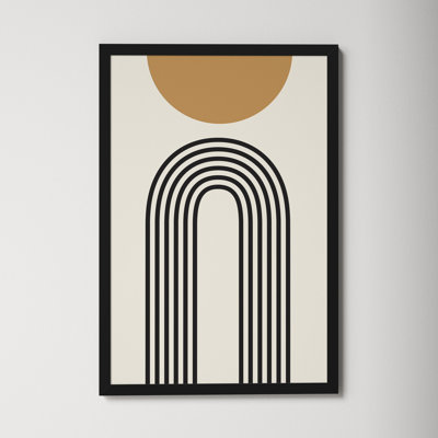 Retro Mountain Sunrise by The Creative Bunch Studio