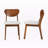 Kaylanni Modern Gray Fabric and Walnut Wood Side Chair, 30.7'' H X 18.5'' W X 22'' D-712791506