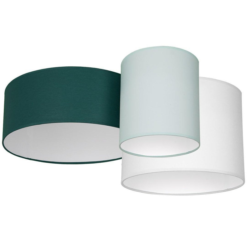 Aemillio Fabric Flush Mount, Green