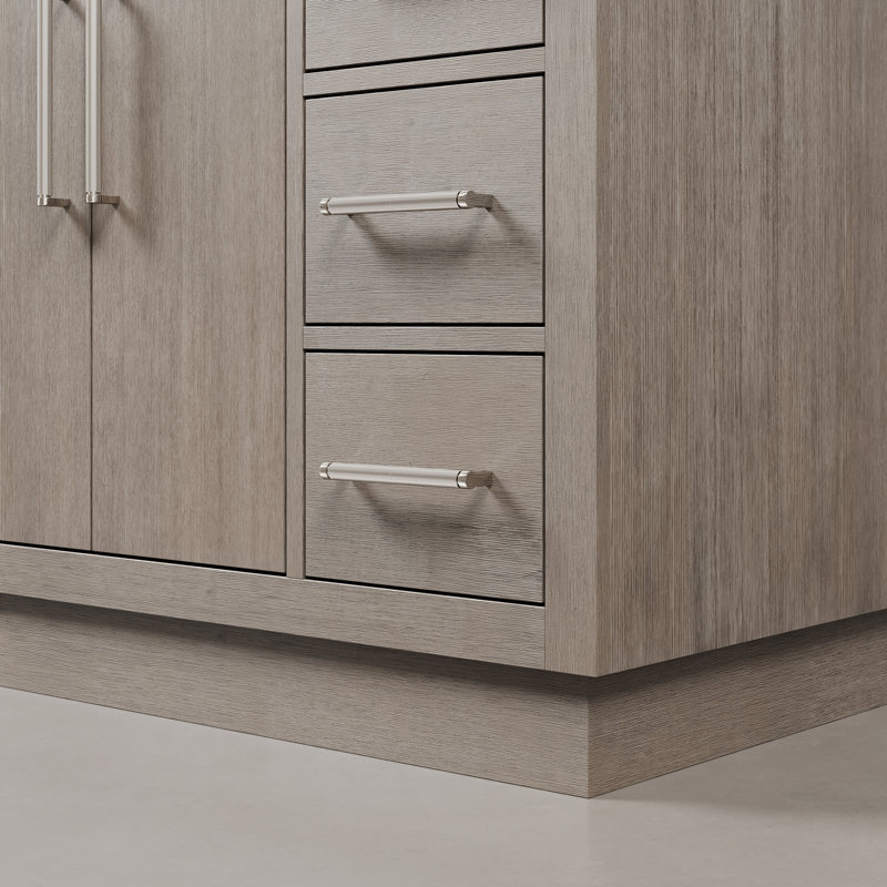 Ensemble de meuble-lavabo simple 48 po Kamila, Chrome