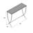 Oxendine 45'' Glass Top Console Table