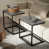 Plateau gris/ base noire
