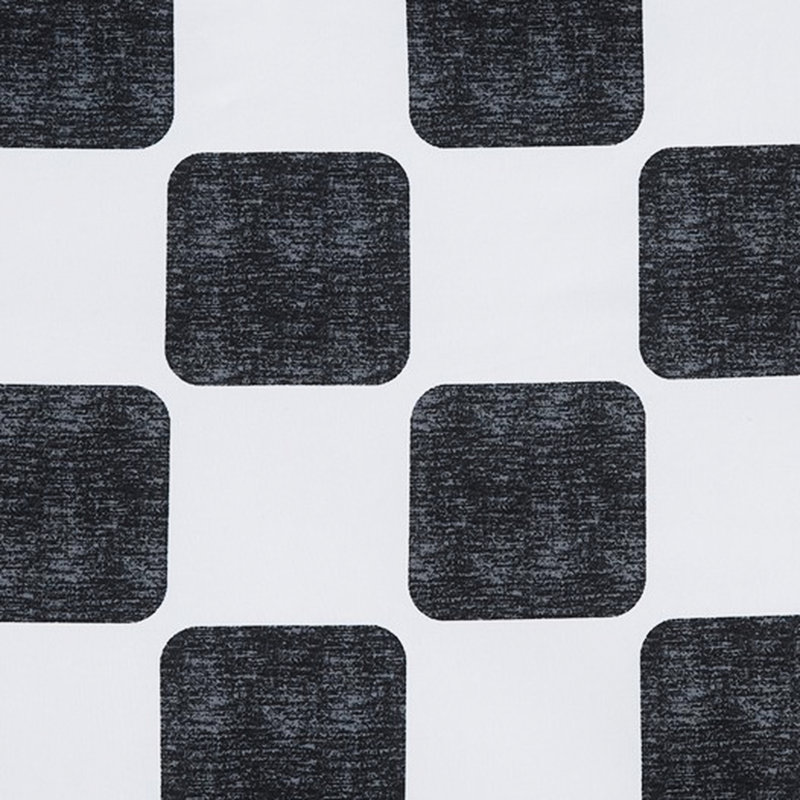 Édredon simple / simple en microfibre TG, rembourrage, motif à carreaux noir et blanc, lavable en machine, 1 édredon, taie décorative, 2 coussins décoratifs fabriqués avec un coffre-fort pour la peau, conception moderne,