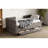 Upholstered Daybed With Trundle And 3 Storage Drawers, Chenille Fabric Sofa Bed For Guest Room, Living Room, Space-Saving Day Bed Frame, No Box Spring Needed-1487272340