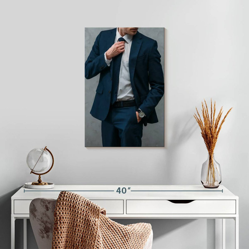 Shuttleworth Man Wearing Suit, 24" H x 16" W