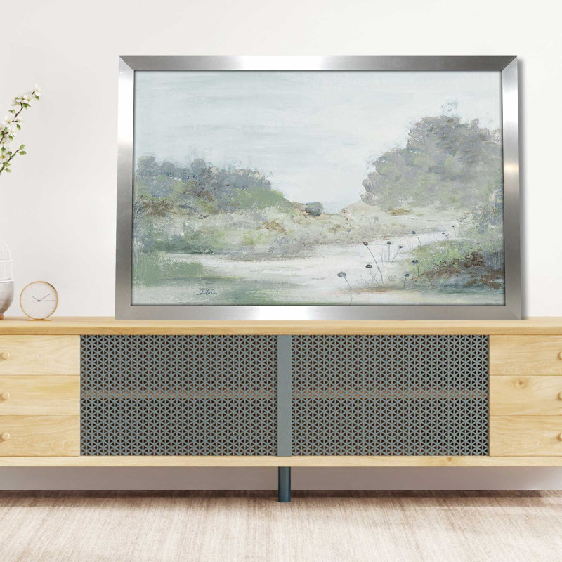 The Old Home - Peinture, L 49,5 po x H 33,5 po, Encadrement argenté