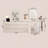 47.24"Cream-Style Slim Retractable Solid wood Vanity