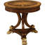 Serene Round Mahogany Wood Dining Table
