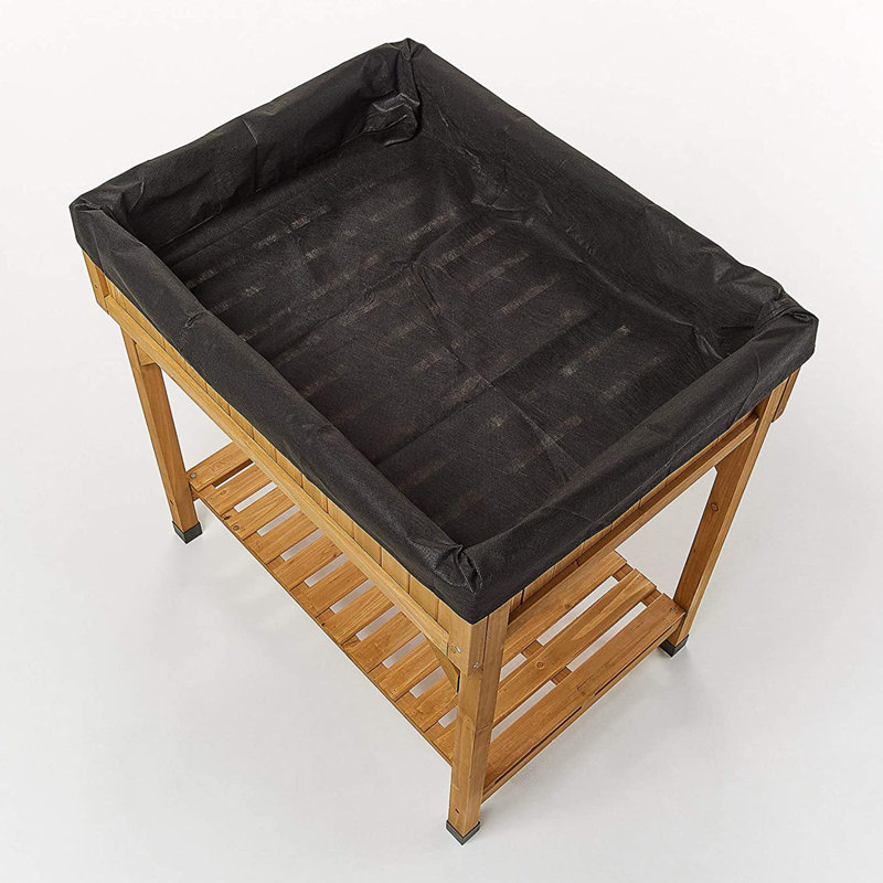 Wood Planter, Brown