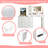 White Makeup Vanity Desk with LED & 8-drawer