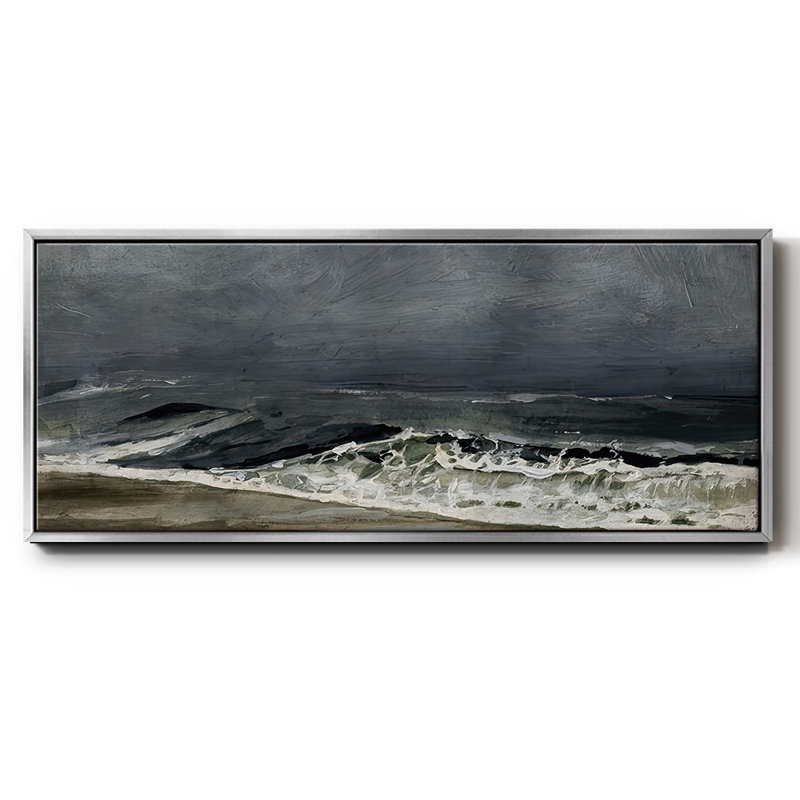 Moody Sea I, H 24 po x l 60 po x P 1,5 po, Argent