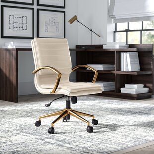 Caterina White Boucle Upholstered Office Chair with Dark Pewter Base +  Reviews | Crate & Barrel