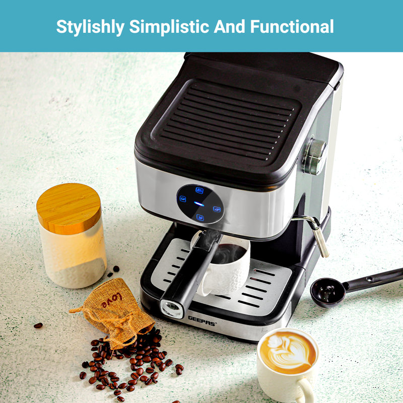 Geepas Automatic Espresso Machine with Frother
