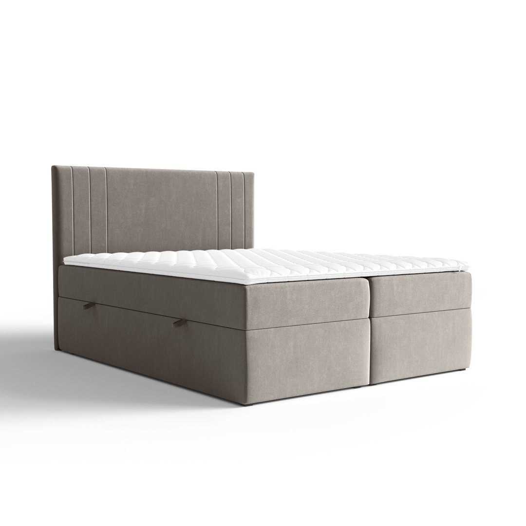 Boxspringbett mit Topper und Bettkasten