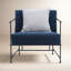 Chaise rembourrée en lin Wynda