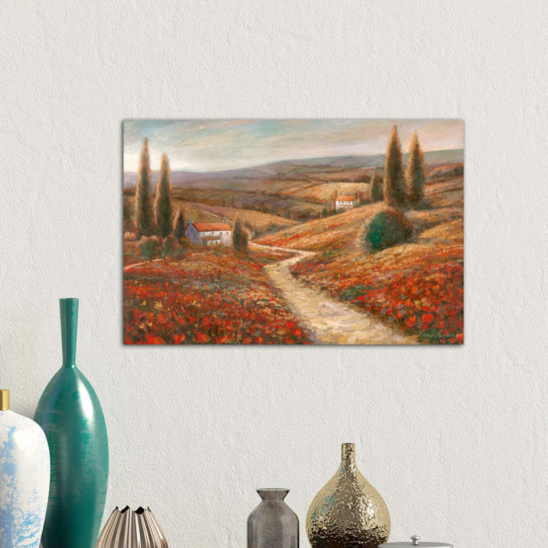 Fields Of Color by Ruane Manning - Wrapped Canvas Painting, 66.04 cm H x 45.72 cm W x 1.91 cm D