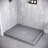 Streamline 48 in. x 36 in. Corner Acrylic Shower Base in Matte Grey with Center Drain, Drain Included-118934403