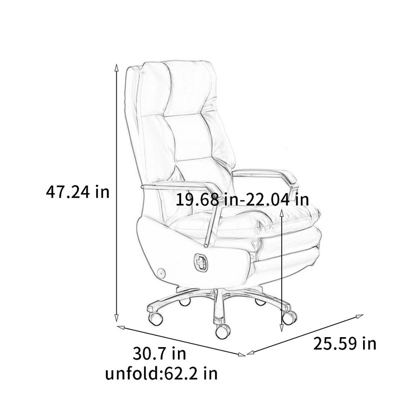 Chaise de bureau ergonomique rotative