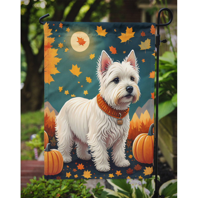 Drapeau Westie Fall Garden