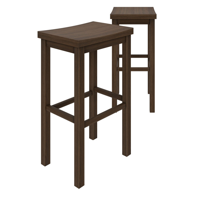 Stool Bar Height (30in) - 2 pack, Walnut, Walnut