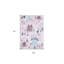 5' X 8' Pink White and Blue Juvenile Castle and Rainbow Youthful Area Rug