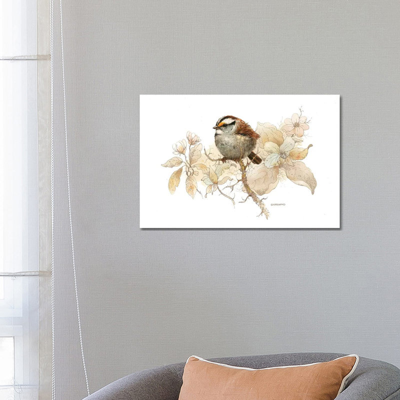 Sparrow Vignette by Giordano Studios - Wrapped Canvas Gallery-Wrapped Canvas Giclée