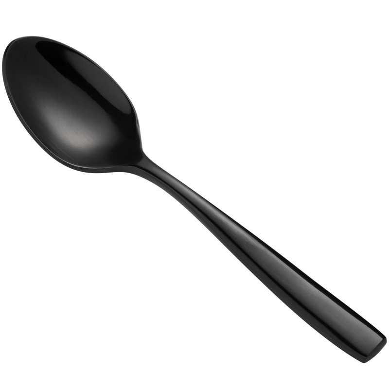 Manhattan Stainless Steel Coffee Spoon, Black