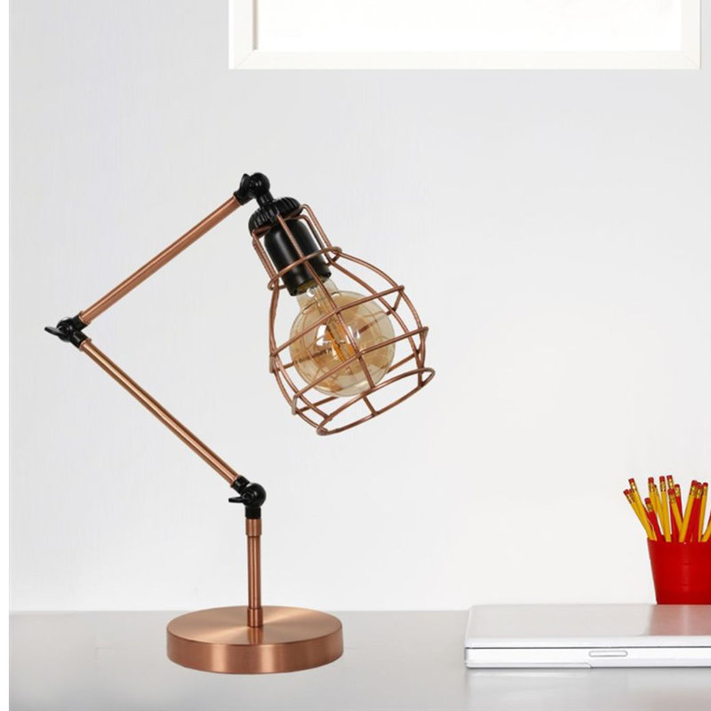 Lampe de bureau 17,72 po Mcbrayer, Cuivre