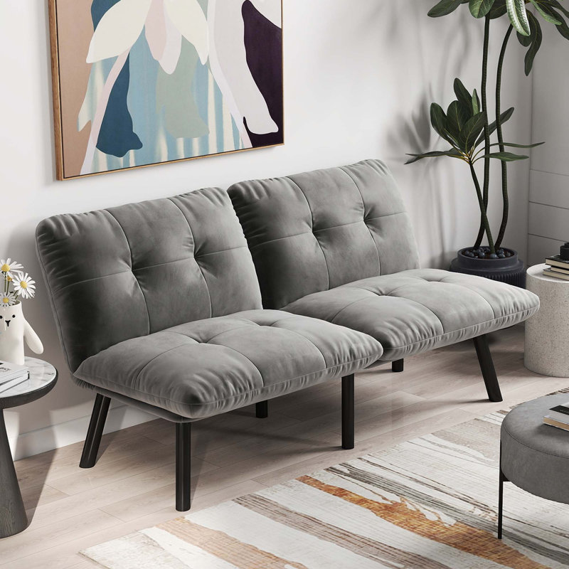 Canapé-lit convertible pliant moderne, Gris