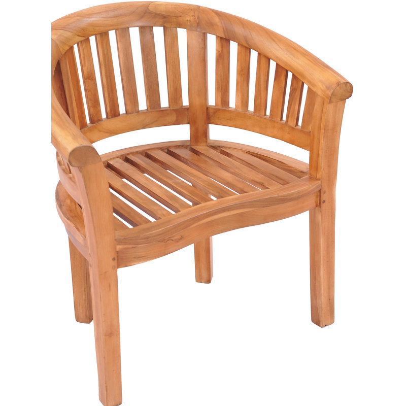 Peanut Teak Patio Dining Chair