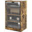 Cabinet multimédia polyvalent avec plusieurs options de rangement pour une installation de divertissement organisée