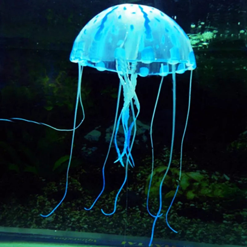 6 pièces décorations d'aquarium de méduse