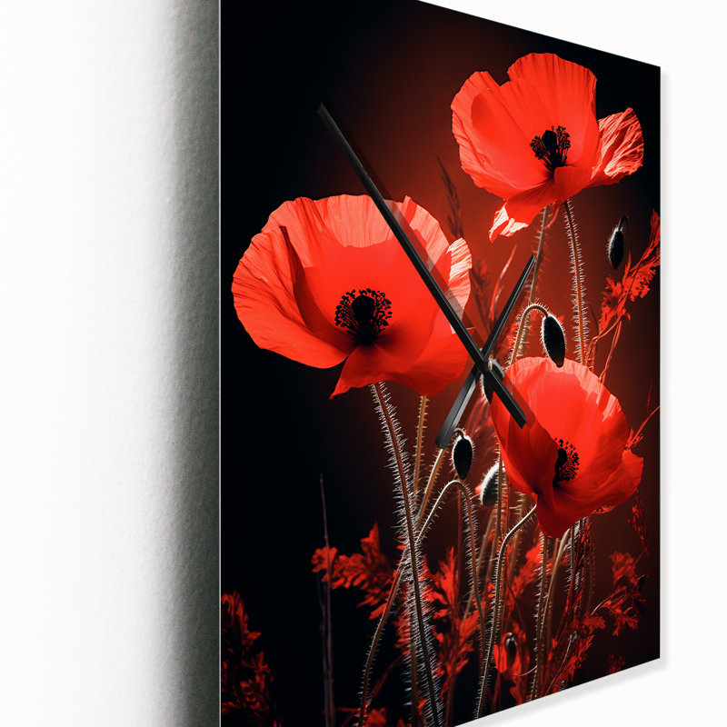 Chantalle - Horloges murales Poppies, Grand