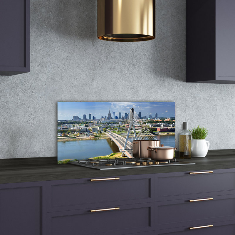 Luned 50cm W x 100cm L Glass Peel and Stick Panel