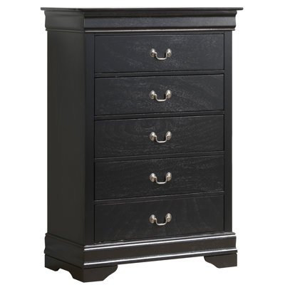 Charmant coffre de rangement traditionnel noir
