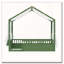 Lit pour enfants Montessori, structure de lit à baldaquin en bois avec barrières de sécurité et porte, guirlande lumineuse et bibliothèque intégrées, lit à profil bas, aucun sommier nécessaire-166509370