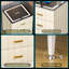 Table d'appoint moderne avec 3 tiroirs, velours, facile à installer-1287525998