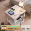 Grande table de chevet avec éclairage DEL 6 couleurs et station de recharge sans fil Qi2